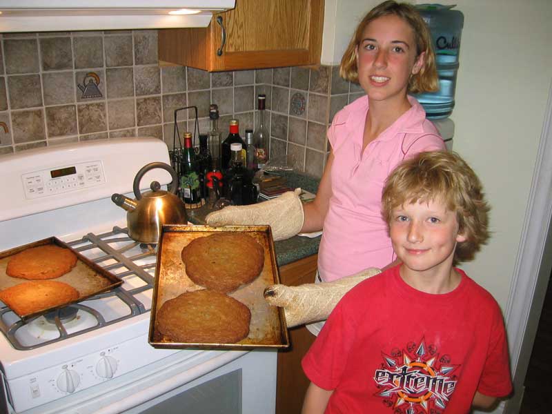 Baking very large cookies