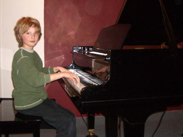 Jakob at the piano