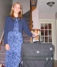 Kristin packed for Nova Scotia